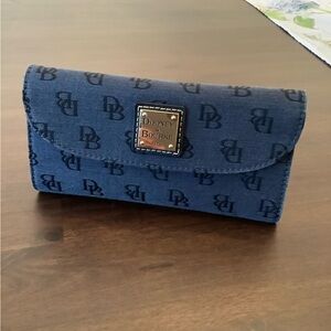 Dooney & Bourke Dark Blue Monogram Wallet